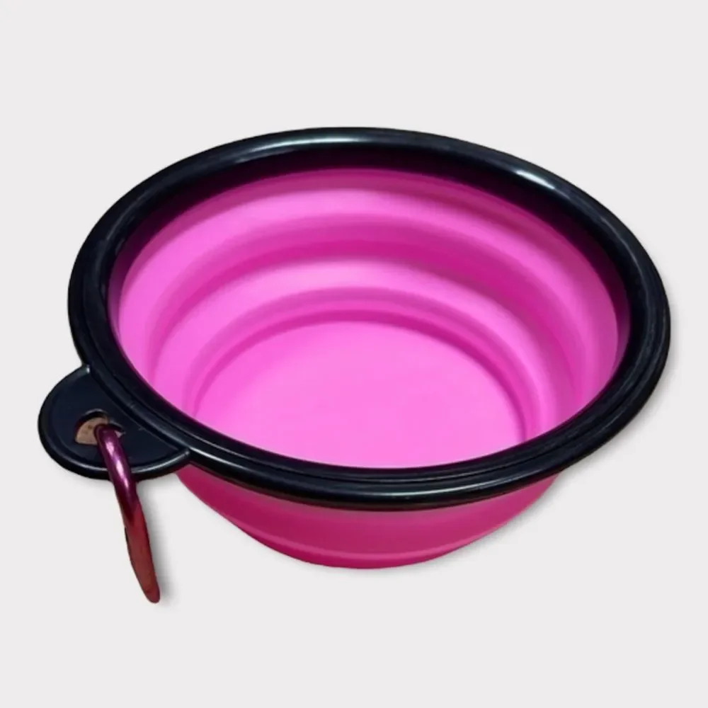 Collapsible Dog Pet Folding Silicone Travel Bowl​